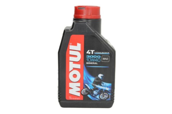 OLEJ DO SILNIKÓW 4T SAE 10W40 MOTUL 3000 1L SJ JASO MA-2 MINERALNY