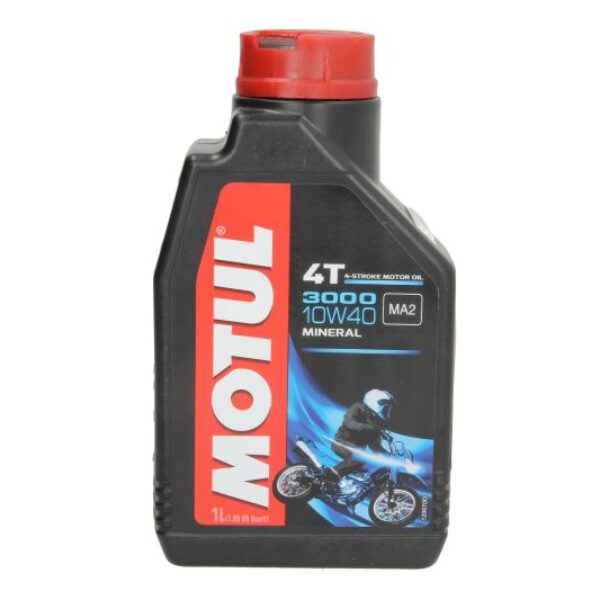 OLEJ DO SILNIKÓW 4T SAE 10W40 MOTUL 3000 1L SJ JASO MA-2 MINERALNY