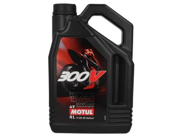 OLEJ DO SILNIKÓW 4T SAE 15W50 MOTUL 300V FACTORY LINE 4L SYNTETYCZNY