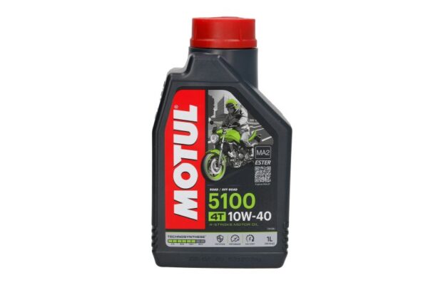 OLEJ DO SILNIKÓW 4T SAE 10W40 MOTUL 5100 1L SM JASO MA-2 PÓŁSYNTETYCZNY