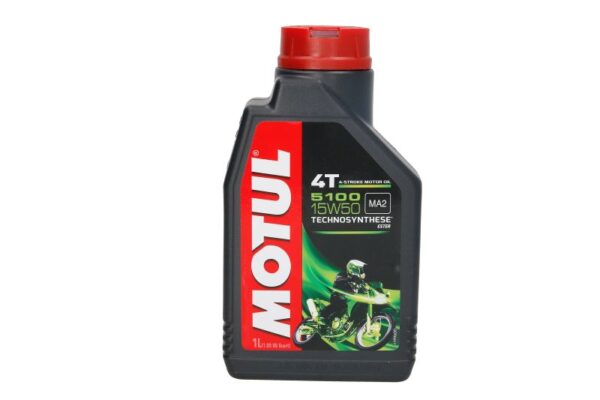 OLEJ DO SILNIKÓW 4T SAE 15W50 MOTUL 5100 1L SM JASO MA-2 PÓŁSYNTETYCZNY