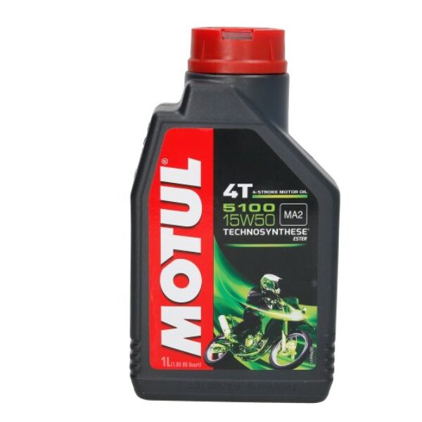 OLEJ DO SILNIKÓW 4T SAE 15W50 MOTUL 5100 1L SM JASO MA-2 PÓŁSYNTETYCZNY