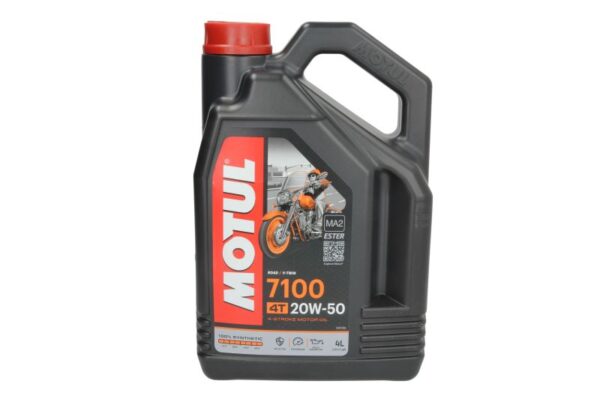 OLEJ DO SILNIKÓW 4T SAE 20W50 MOTUL 7100 4L SYNTETYCZNY