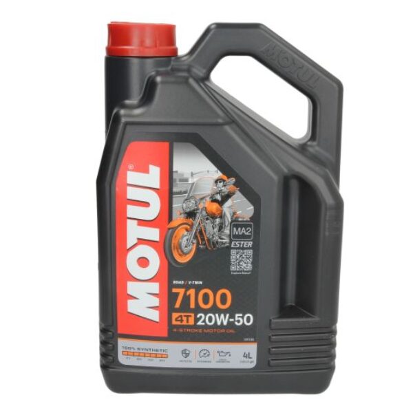 OLEJ DO SILNIKÓW 4T SAE 20W50 MOTUL 7100 4L SYNTETYCZNY