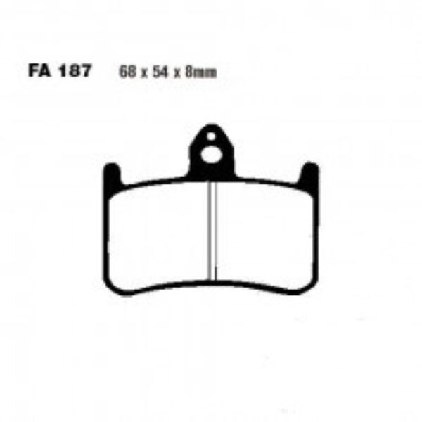 Klocki hamulcowe EBC FA187 Honda CB1000 CBR900 NSR250 NT400 NT650 RVF 400/750