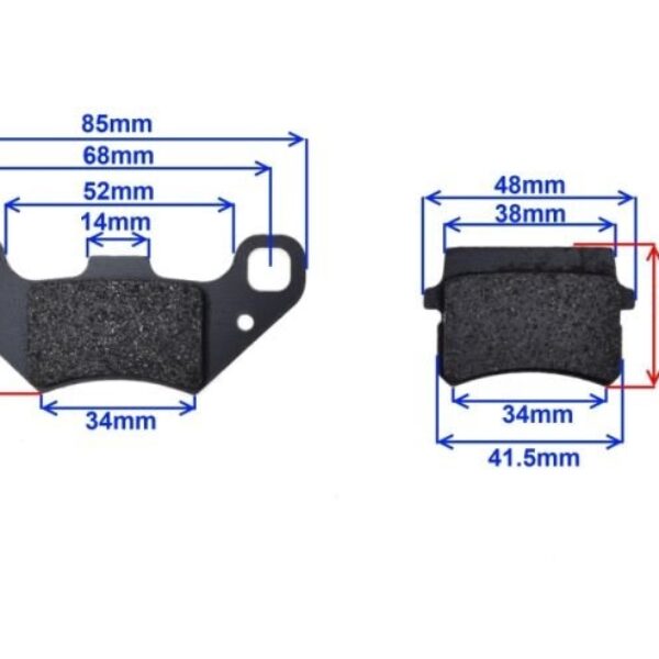 Klocki  hamulcowe zamiennik EBCFA416 SCHINERAY, KINROAD