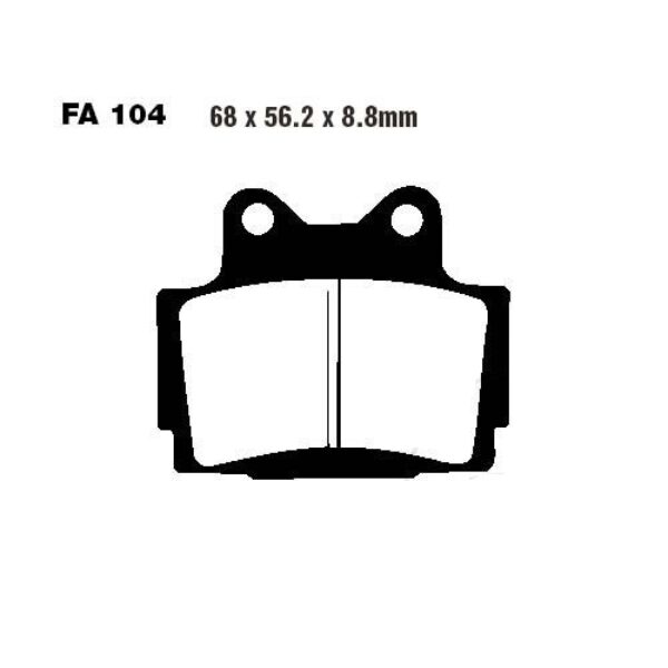 Klocki hamulcowe EBC FA104